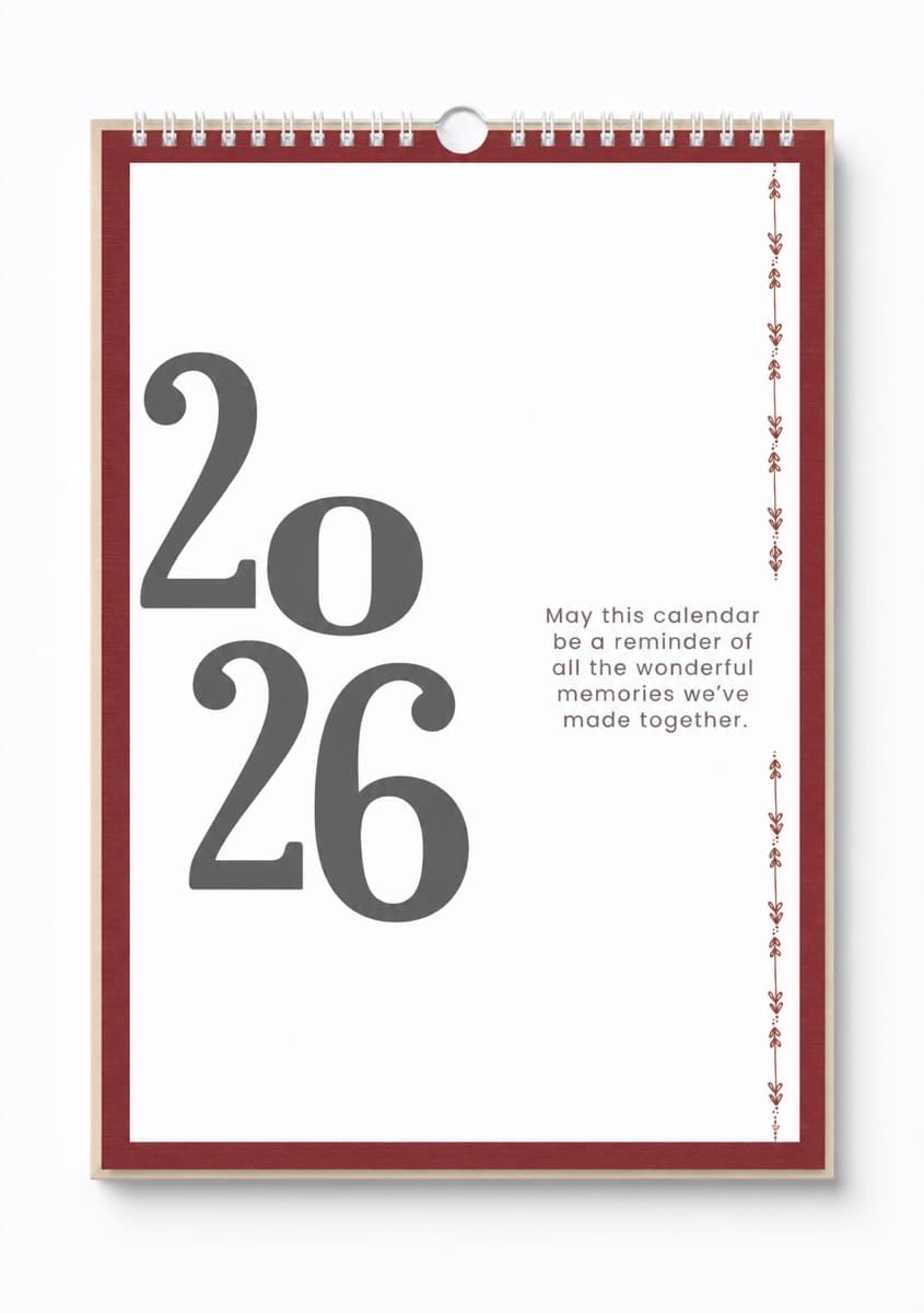 Trinket personalised photo calendar product
