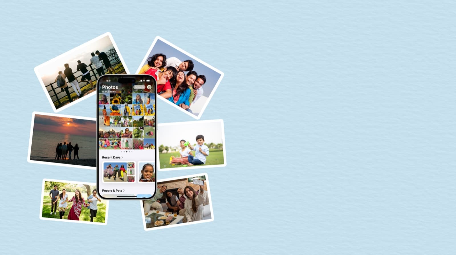 Trinket lifestyle image — personalised photo keepsakes styled together